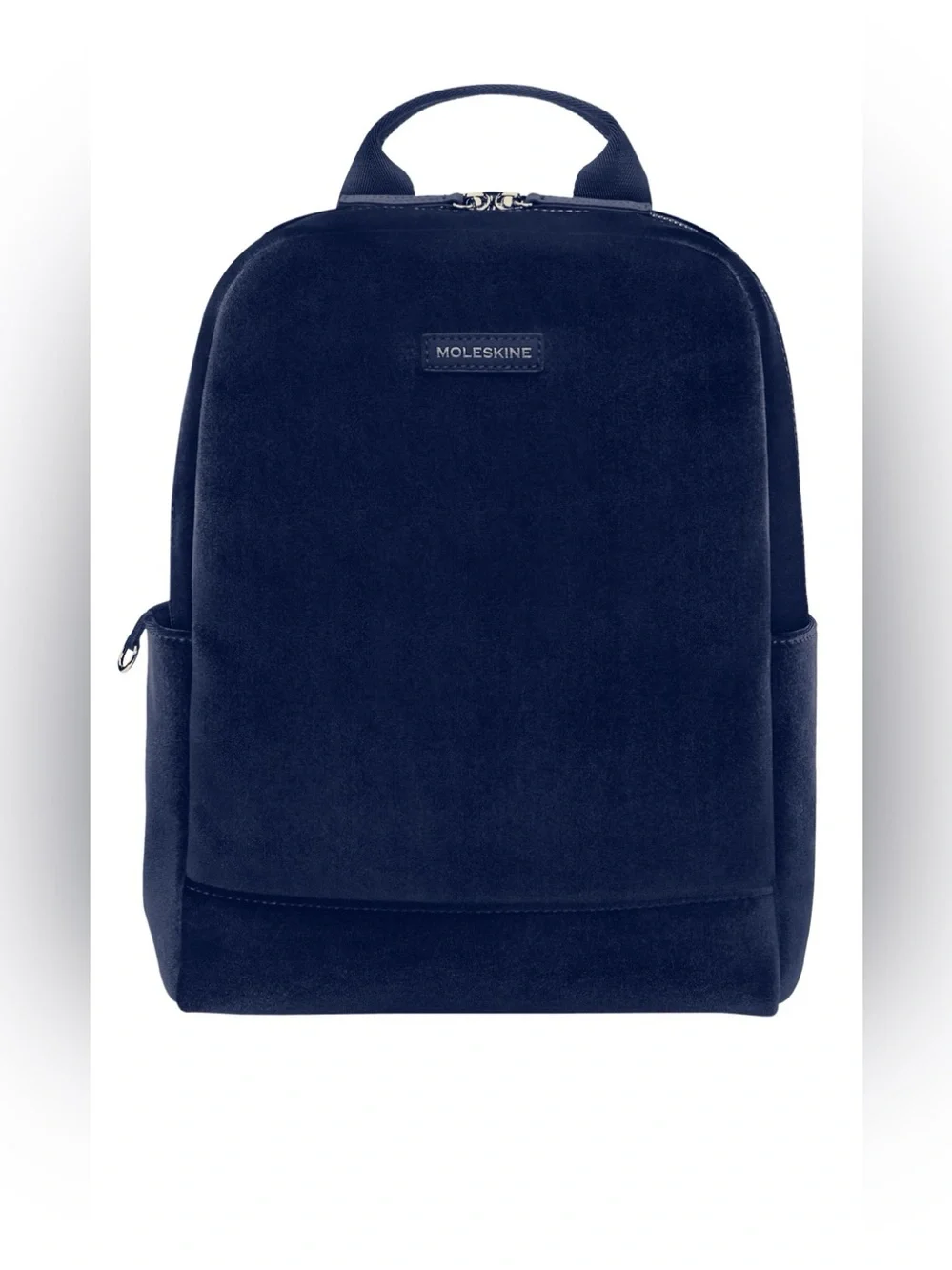 Moleskine Velour Textile Backpack Dark Indigo Navy Blue Minimalist Laptop Work